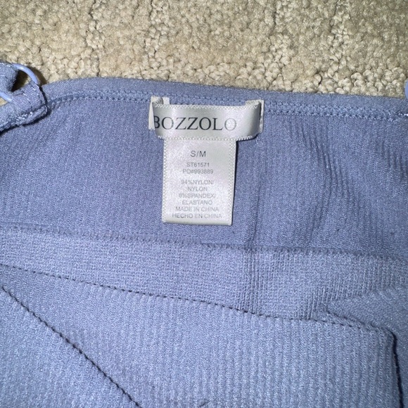 Bozzolo Light Blue Crop Top - Picture 4 of 5